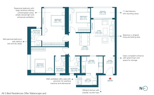 3 BHK Plan